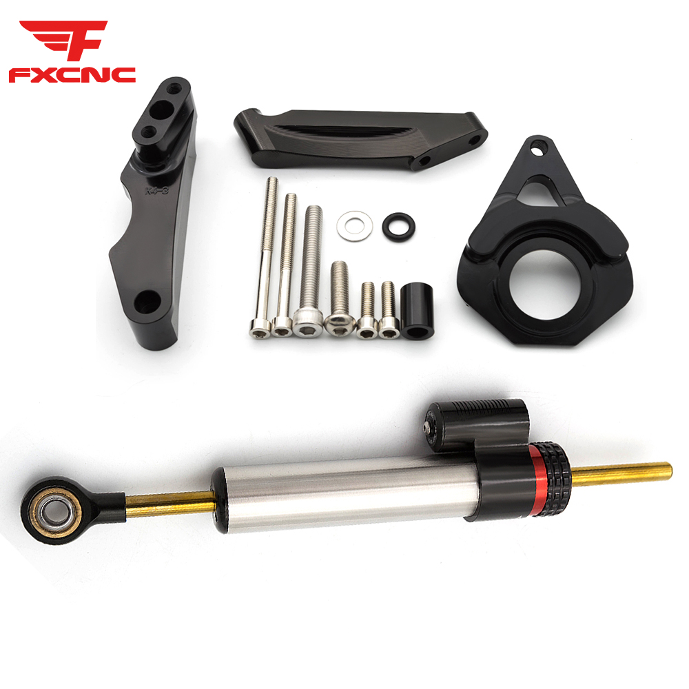 Steering Damper Stabilizer Kit Cnc - Para Suzuki GSXR600 750 K4 2001