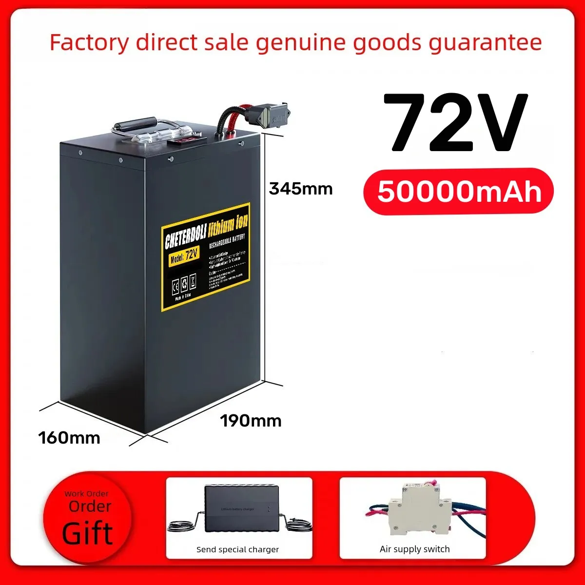 72V 30Ah Lifepo4 Battery Pack - Aleaivy 60V 72V Ebike batería de