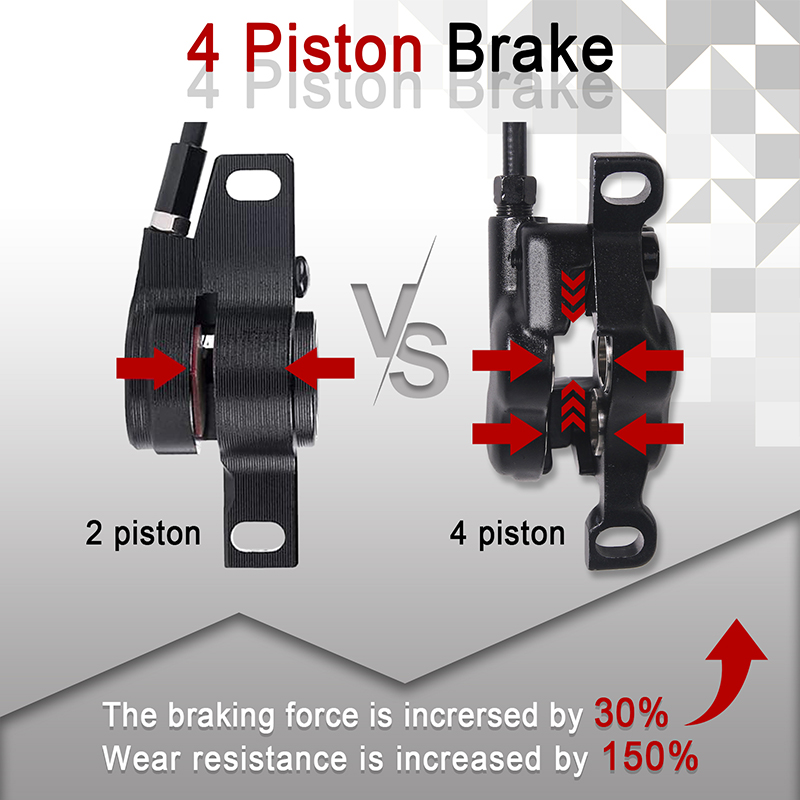 Juego de Frenos de Disco para  - Zoom Hydraulic Brake 4 Piston E-Scooter reseña y precio