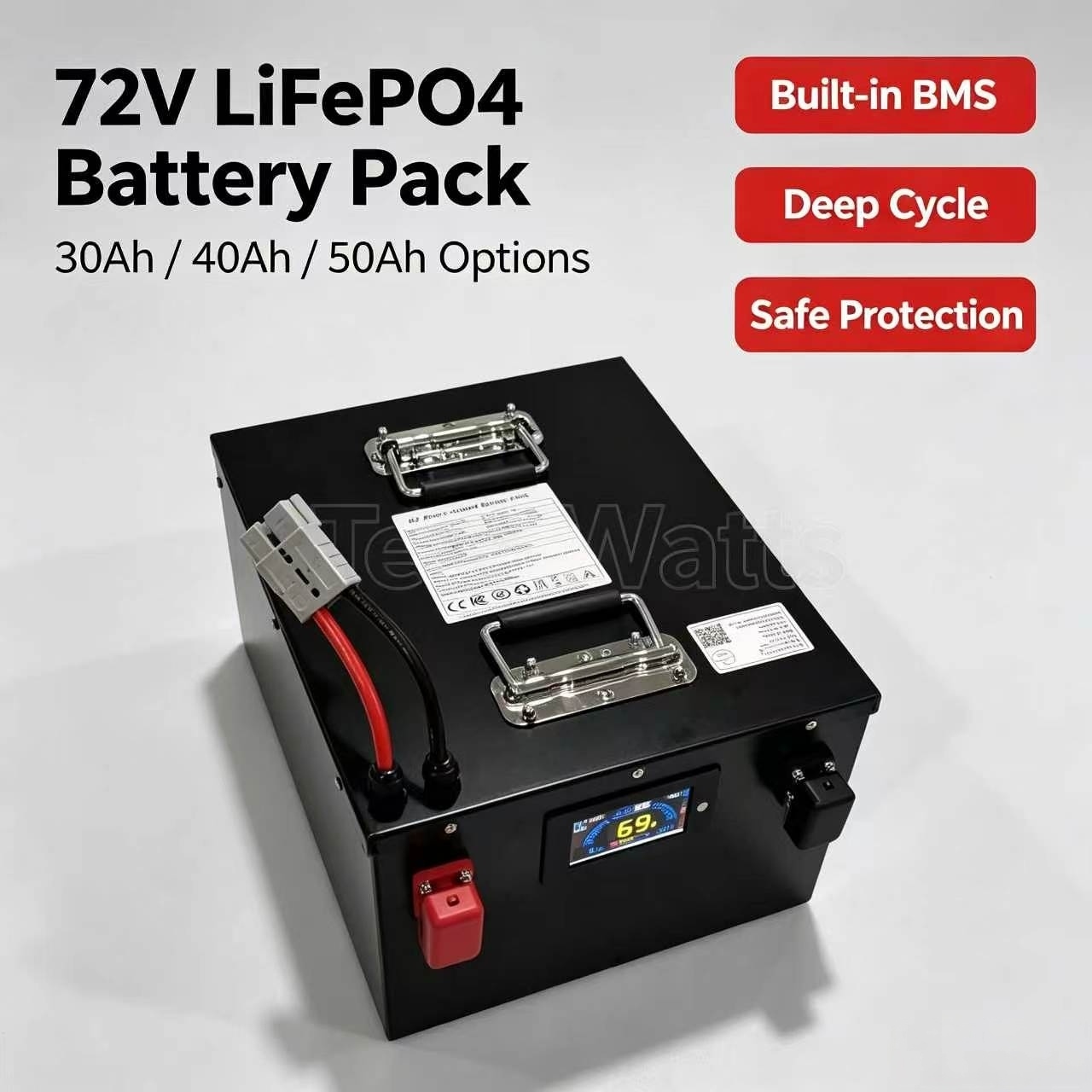 Paquete de baterías de litio L - 72V 30Ah Lifepo4 Battery Pack reseña y precio