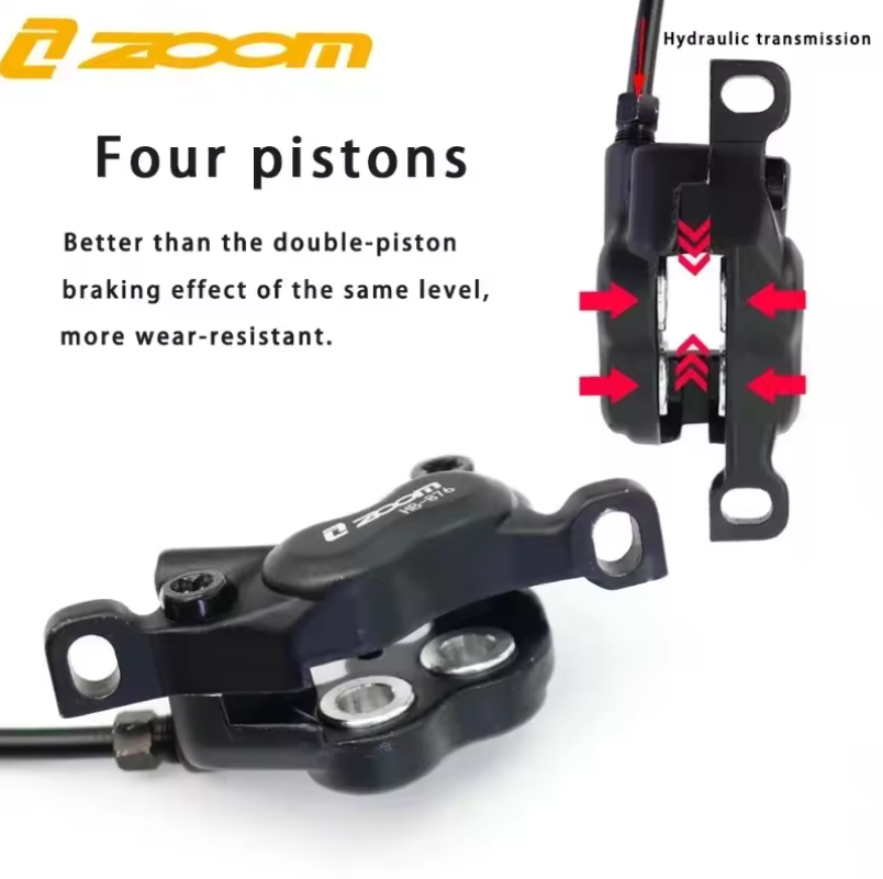 ZOOM HB-876E bicicleta eléctri - Zoom Hydraulic Brake 4 Piston E-Scooter reseña y precio